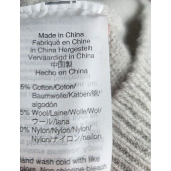 J Crew Mercantile Bell Sleeve Sweater Style J7850 Womens Gray Size Medium Twee - Picture 8 of 8